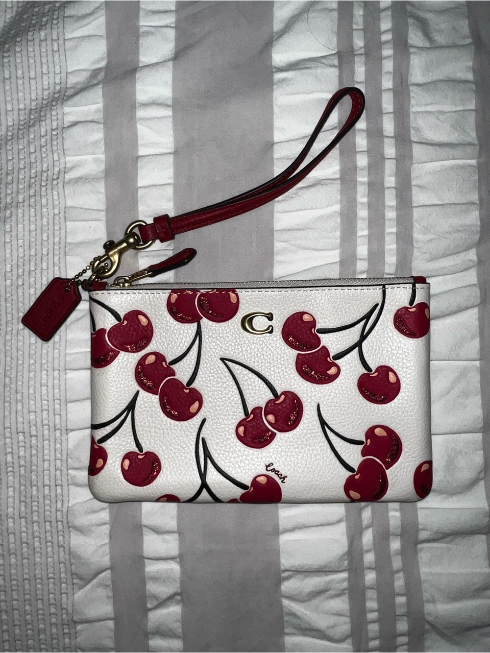 Coach Cherry Wristlet